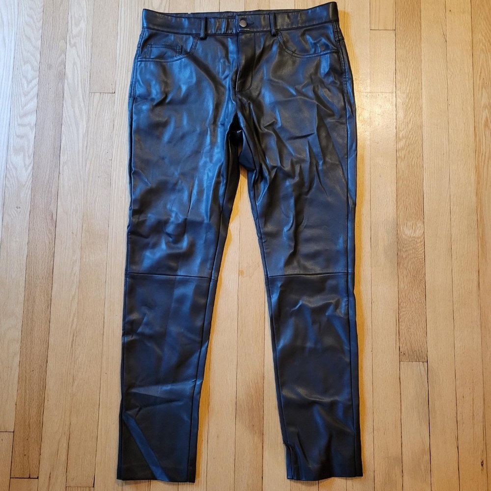 Zara pleather pants 34